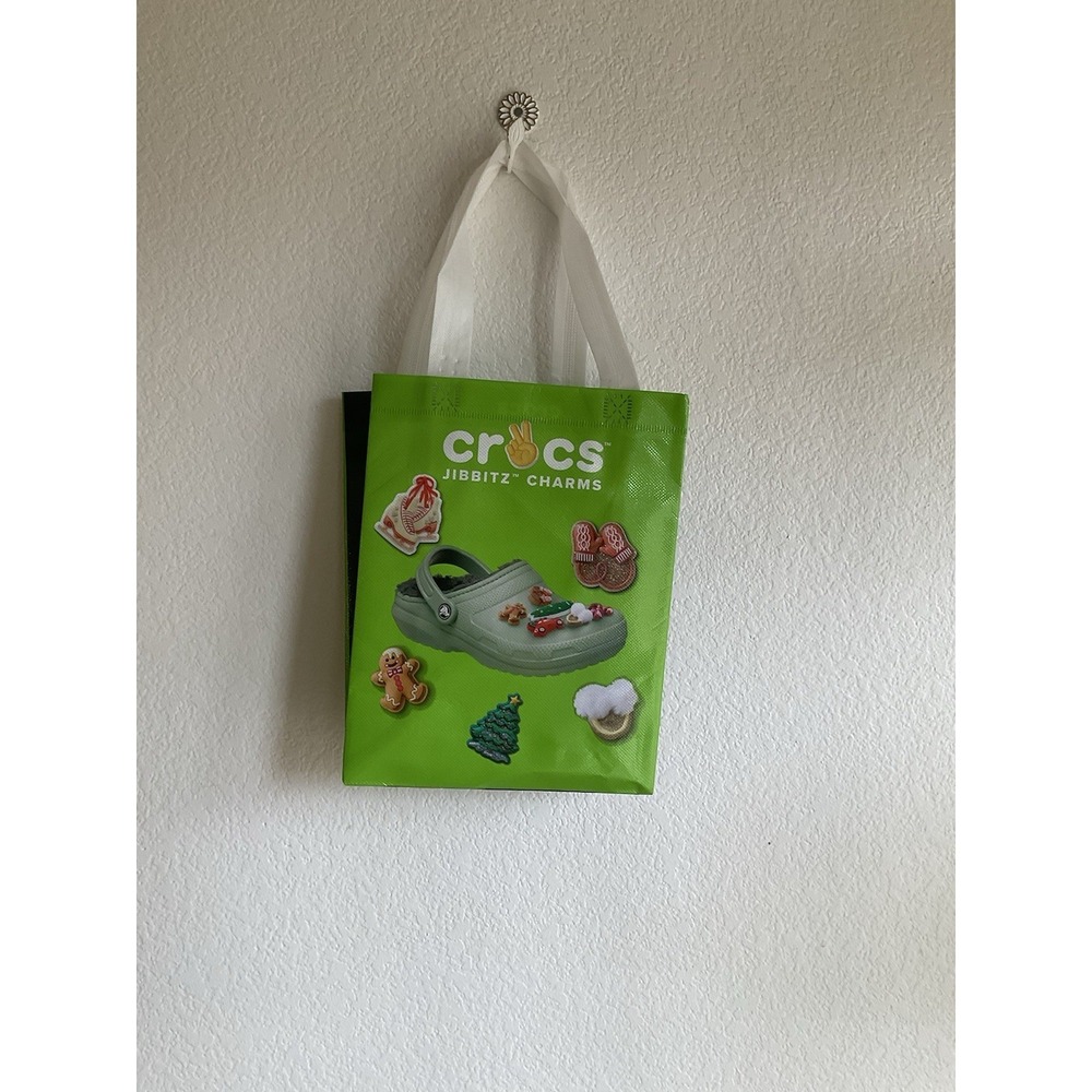 Crocs Limited Edition Jibbitz Charms Reusable Tote Bag Holiday